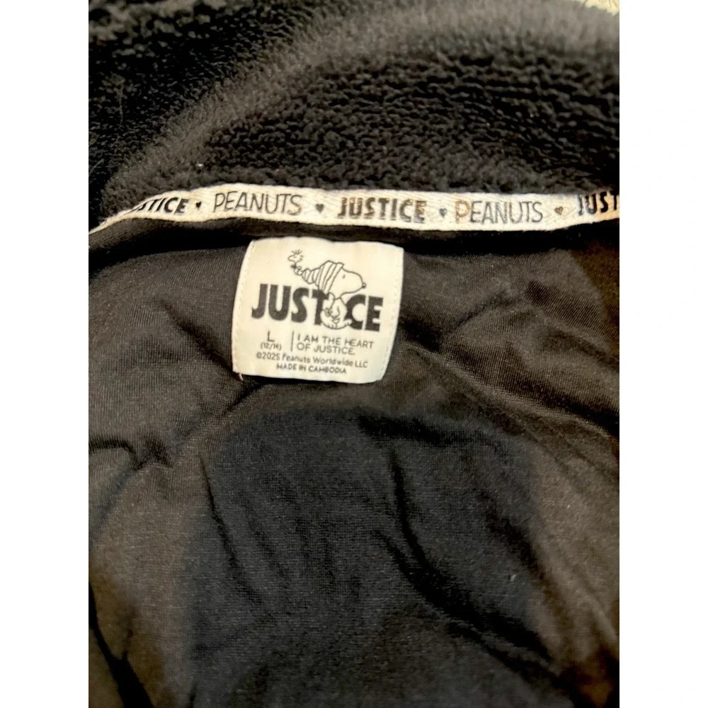 Girls Justice Peanuts Snoopy Jacket NWT Size L 12/14